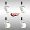 Service Caster 3 Inch 316SS Nylon Wheel Swivel 1-1/8 Inch Expanding Stem Caster Set SCC SCC-SS316EX20S314-NYS-118-4 - alternate 2
